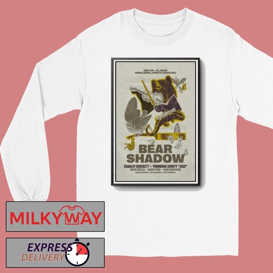 LIMITED Poster Bear Shadow May 29 – 31 2026 Highlands, North Carolina TOUR shirt