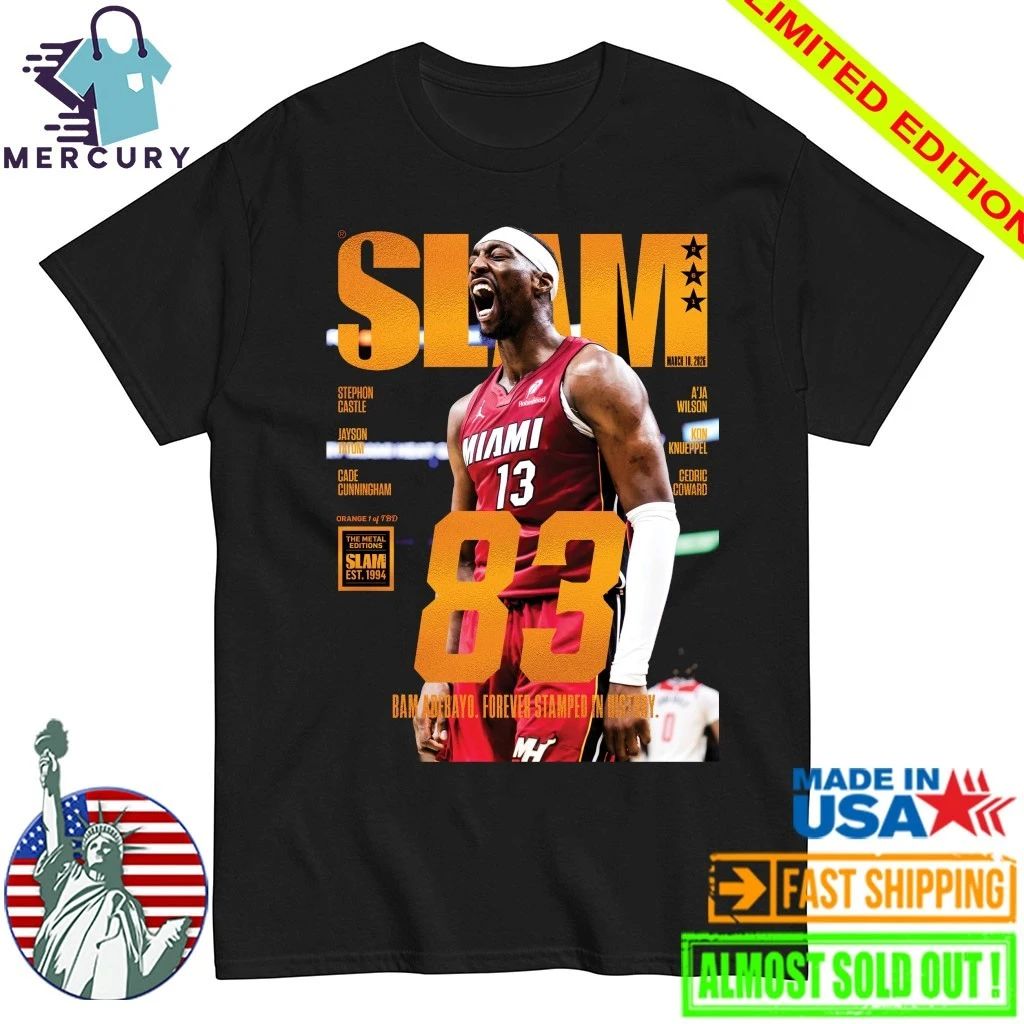 SLAM 83 Bam Adebayo Forever Stamped In History Shirt
