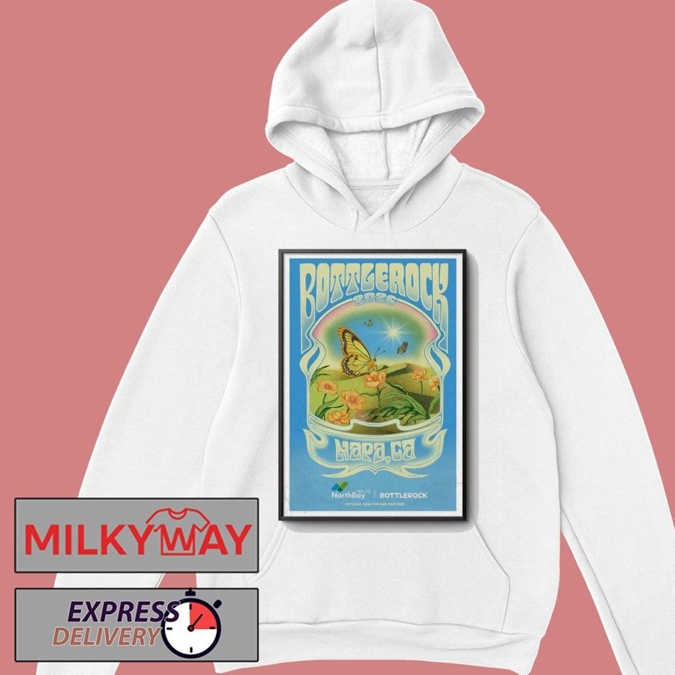 TOUR 2026 BottleRock Napa Valley Poster NorthBay Health shirt