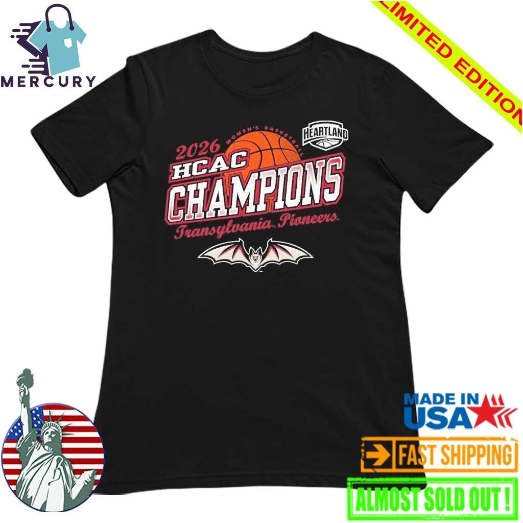 Transylvania Pioneers Women’s Basketball 2026 HCAC Conference Champions Shirt