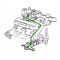 1967-68 Chevrolet Impala, Power Steering Line From Back Of Pump To Pressure Hose, 1pc, OE Steel (SU-3)