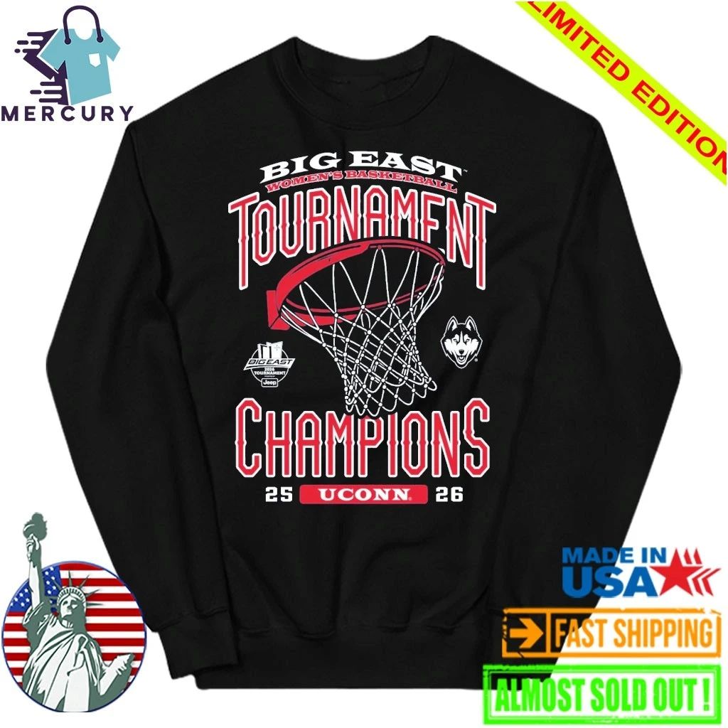UConn Huskies 2026 Women’s Basketball Big East Conference Champions Shirt