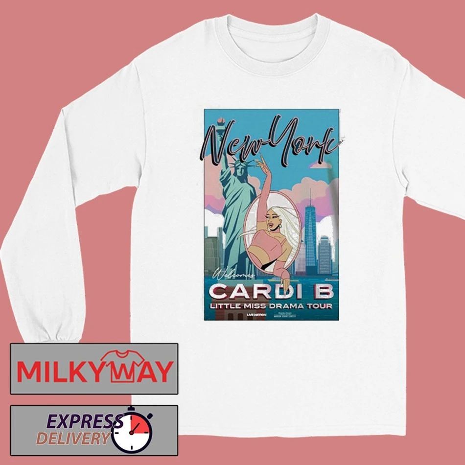 Cardi B Little Miss Drama Tour 2026 Venue Poster At Madison Square Garden On March 26 2026 New York shirt