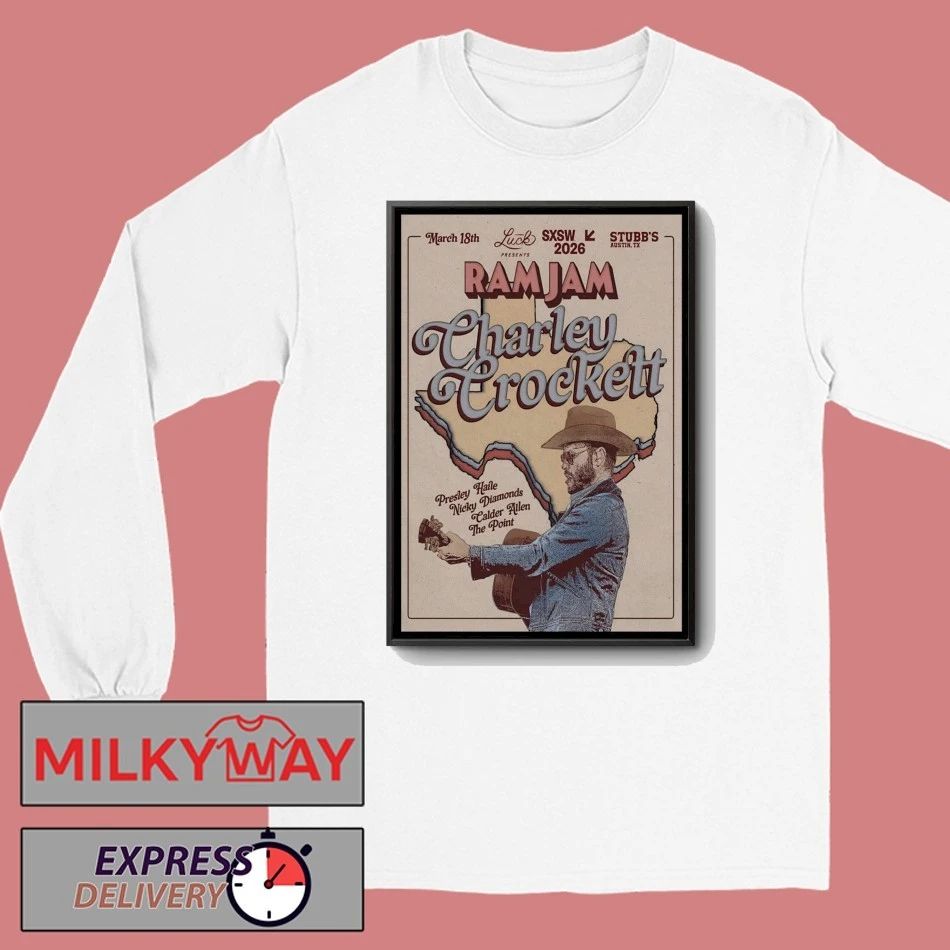 Charley Crockett Mar 18 2026 Stubb’s In Austin TX Poster shirt