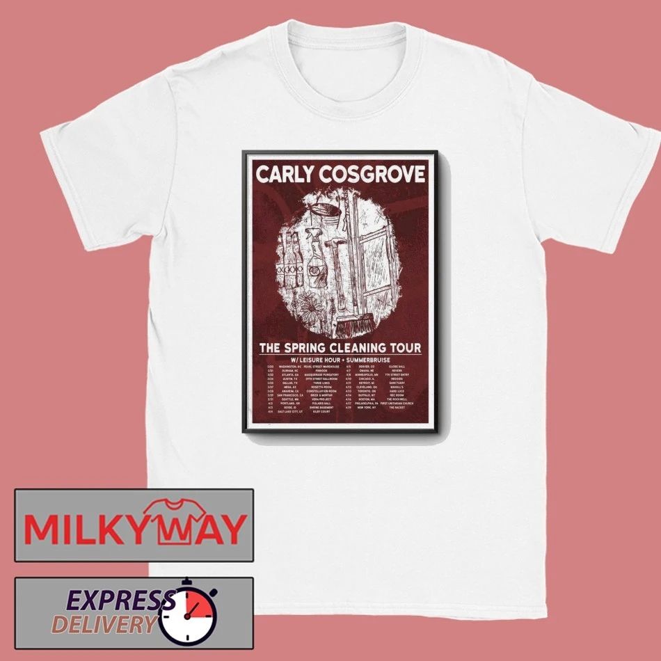 Carly Cosgrove Poster The Spring Cleaning 2026 Tour shirt