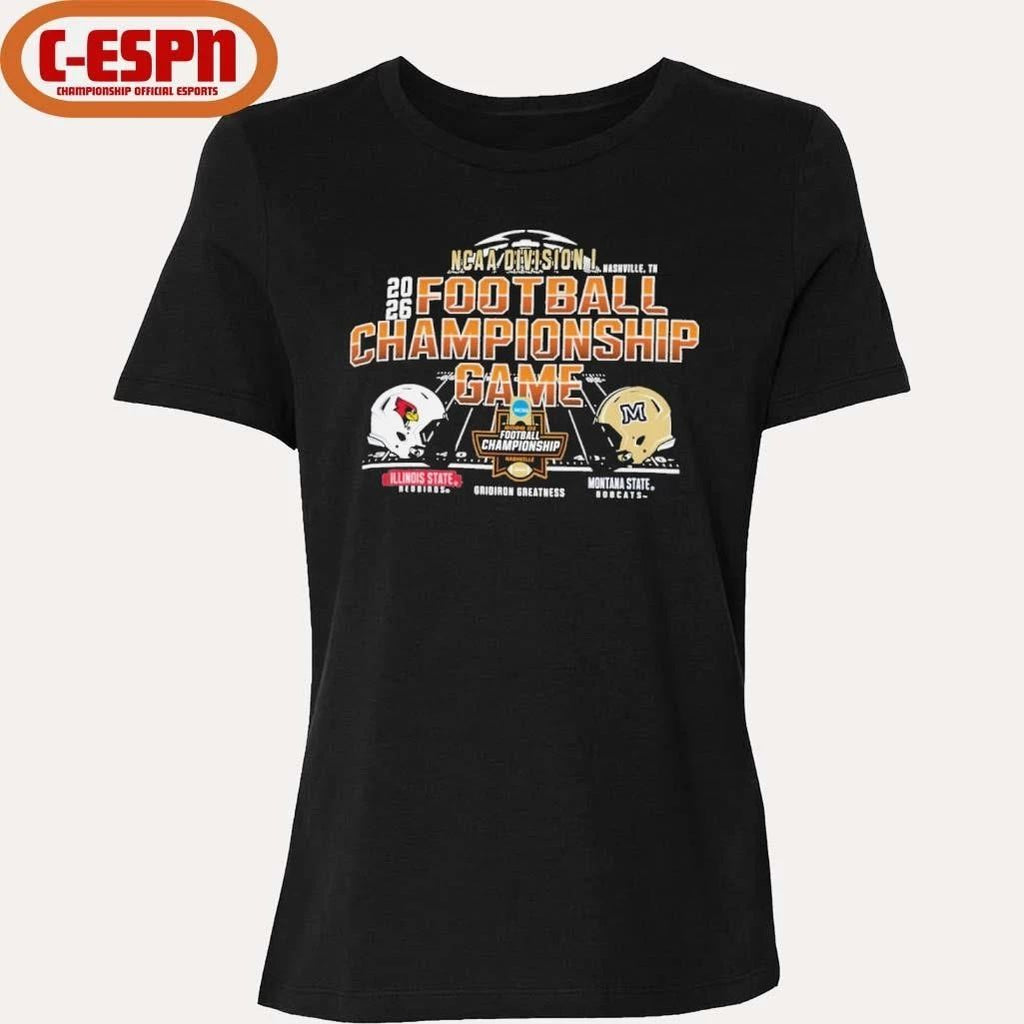 Nashville, TN 2026 NCAA DI Football Championship Game Illinois State Vs Montana State Matchup Shirt
