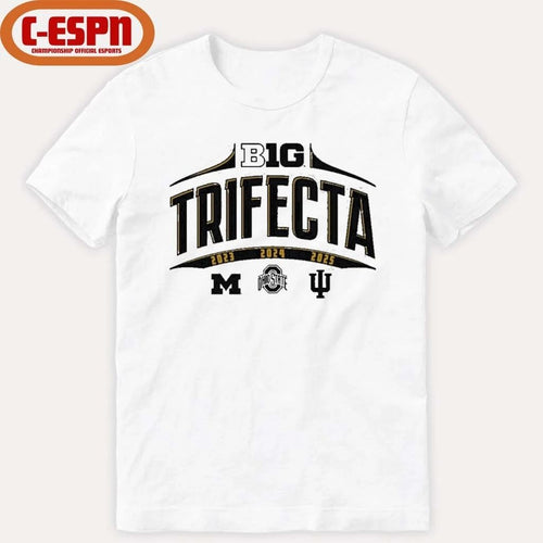 3-Peat Big Ten College Football National Champions Trifecta T-Shirt