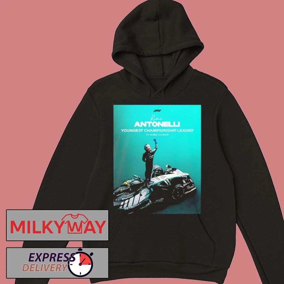 Congrats Kimi Antonelli Mercedes AMG Petronas F1 Youngest Championship Leader Japanese Grand Prix 2026 shirt