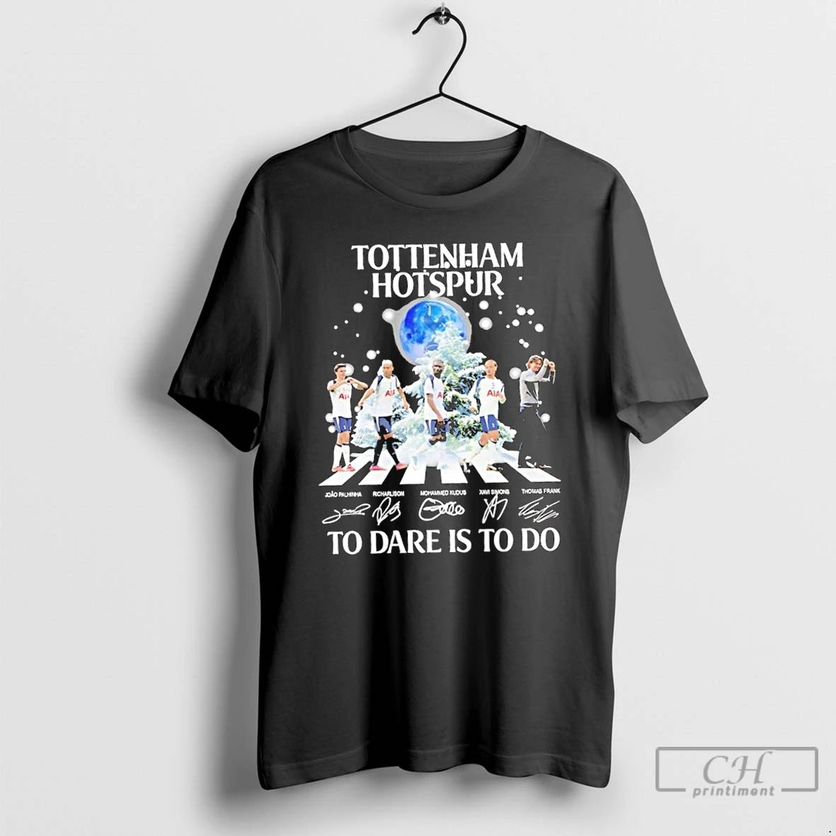 Classic Tottenham Hotspur Players To Dare Is To Do Signatures Abbey Road T Shirts