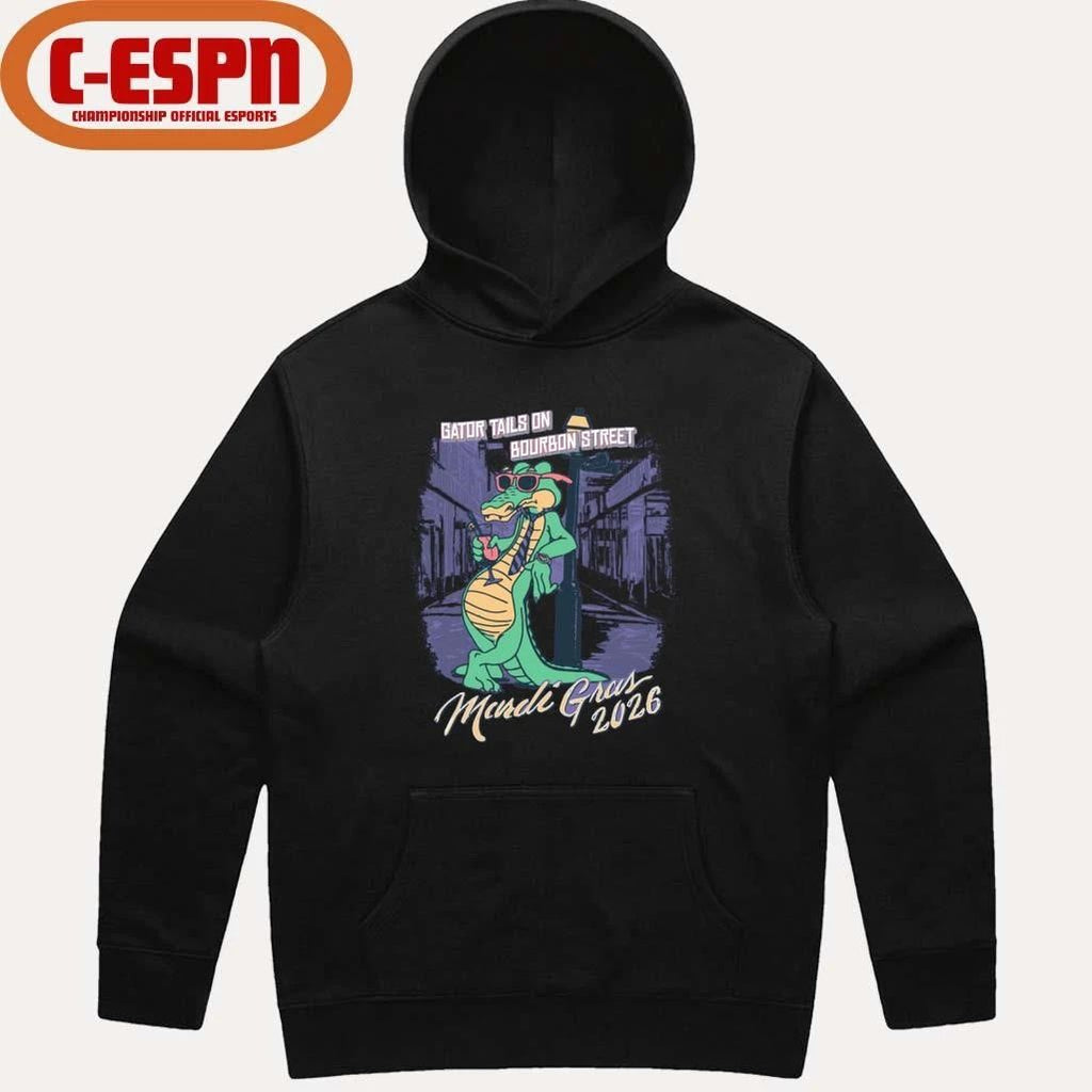 Mardi Gras 2026 Gator Tails shirt