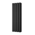 Typhoon – Black Designer Radiator H800mm x W272mm Double Panel – Feet Included