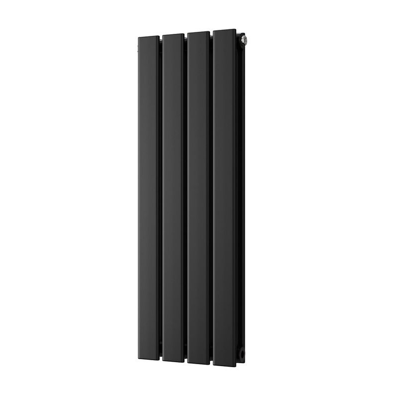 Typhoon – Black Designer Radiator H800mm x W272mm Double Panel – Feet Included