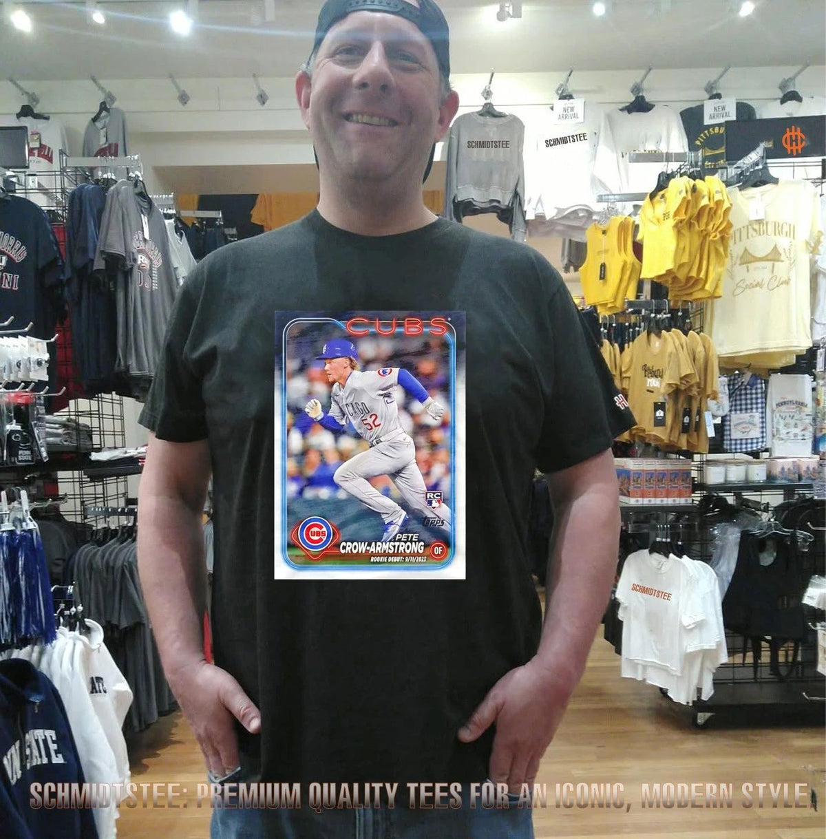 Chicago Cubs Pete Crow-Armstrong Topps Baseball Card shirt