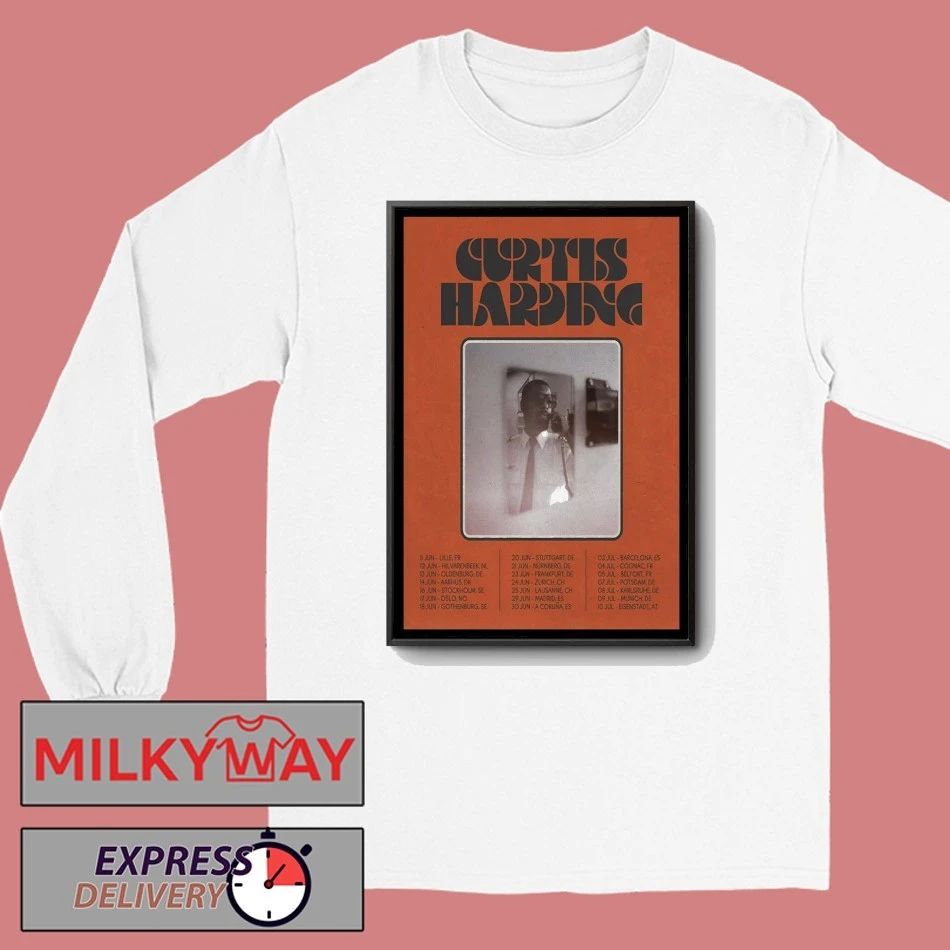Poster Curtis Harding Tour Europe 2026 shirt