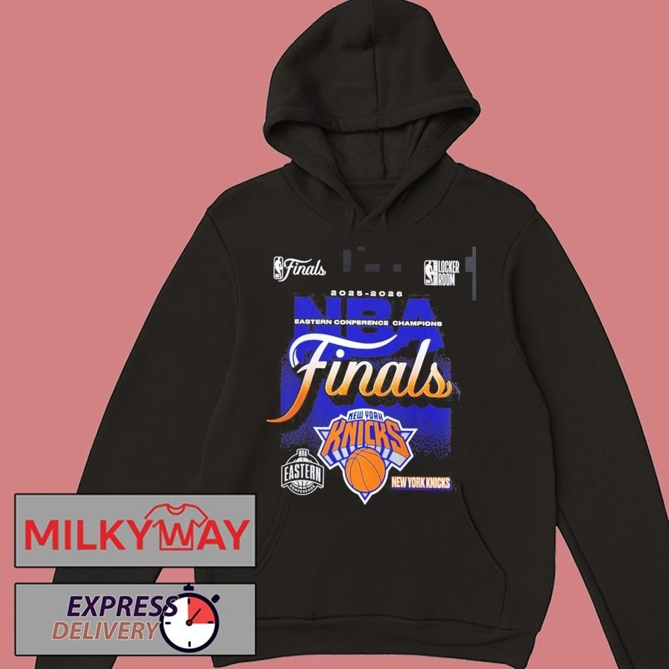 New York Knicks Fanatics 2026 NBA Eastern Conference Champions Locker Room T-Shirt