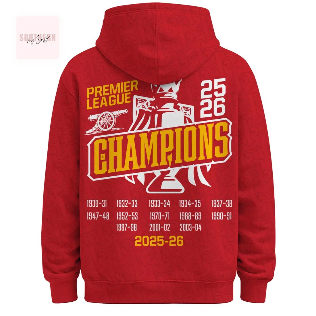 Arsenal F.C. Premier League 2025-26 Champions Full-Zip Hoodie