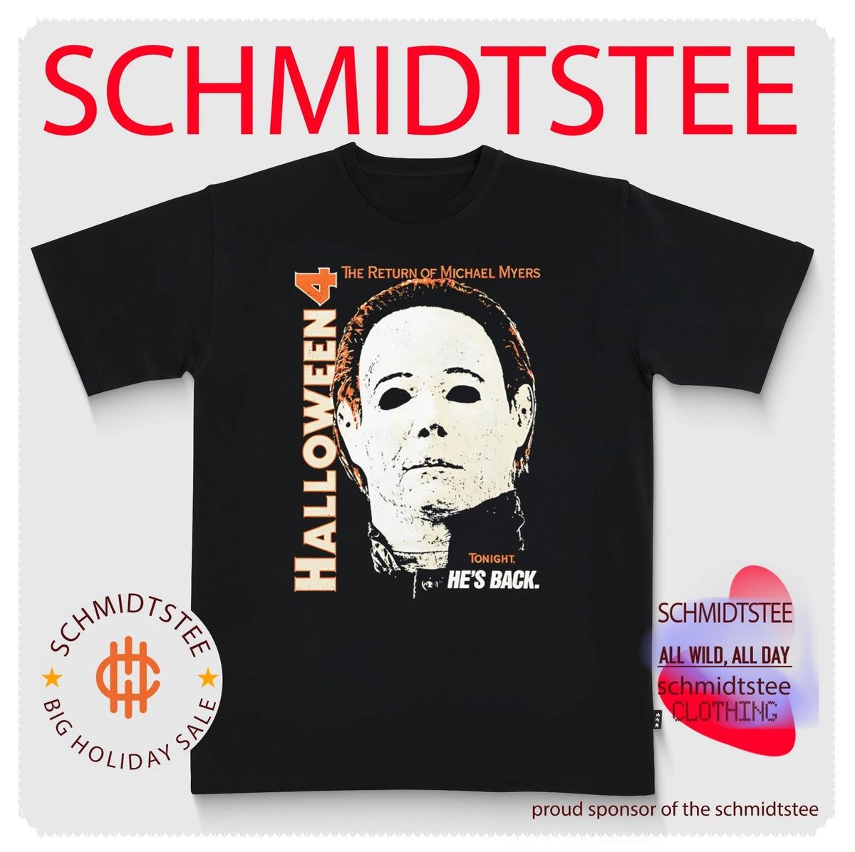 Halloween 4 the return of Michael Myers tonight he’s back retro shirt