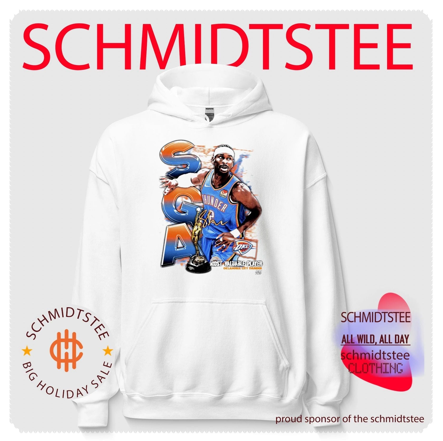 Shai Gilgeous-Alexander OKC Thunder Most Valuable Player 2026 graphic shirt