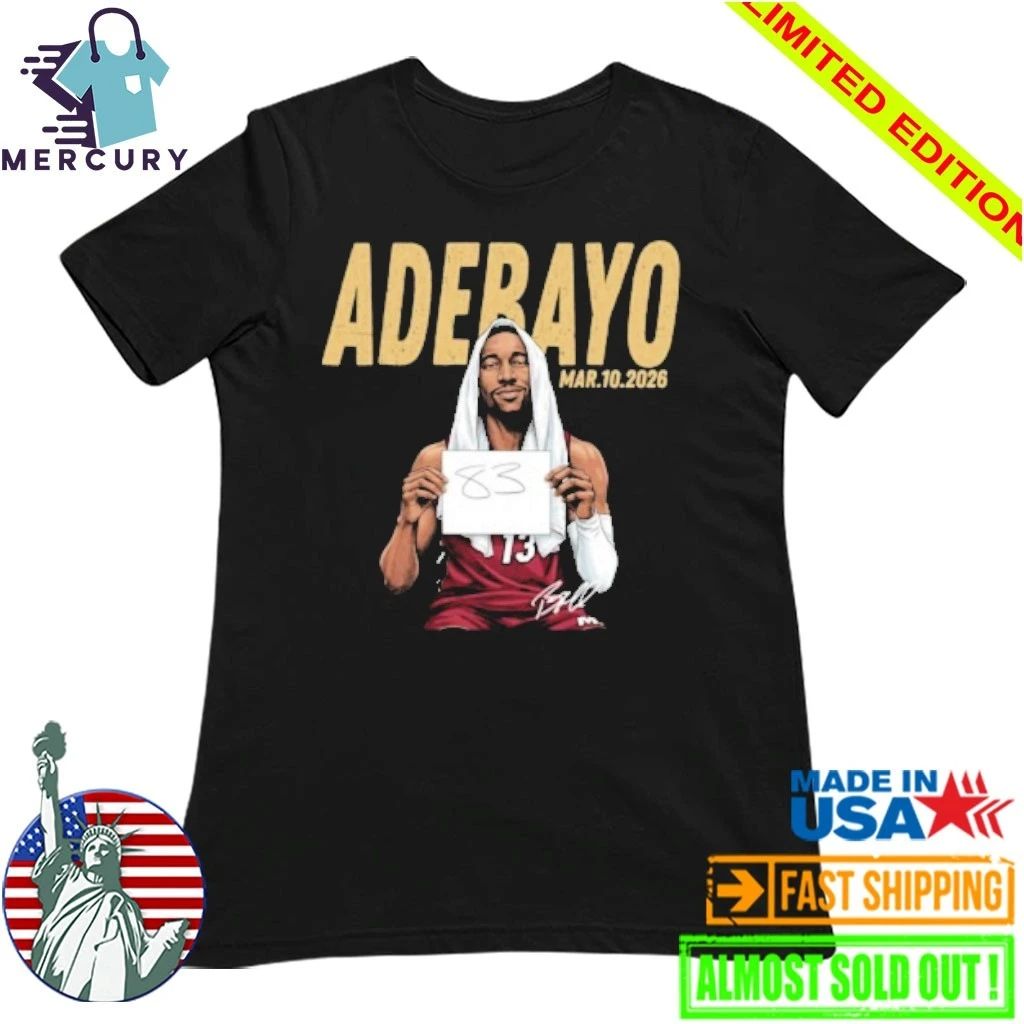 Miami History Bam Adebayo 83 Points Shirt