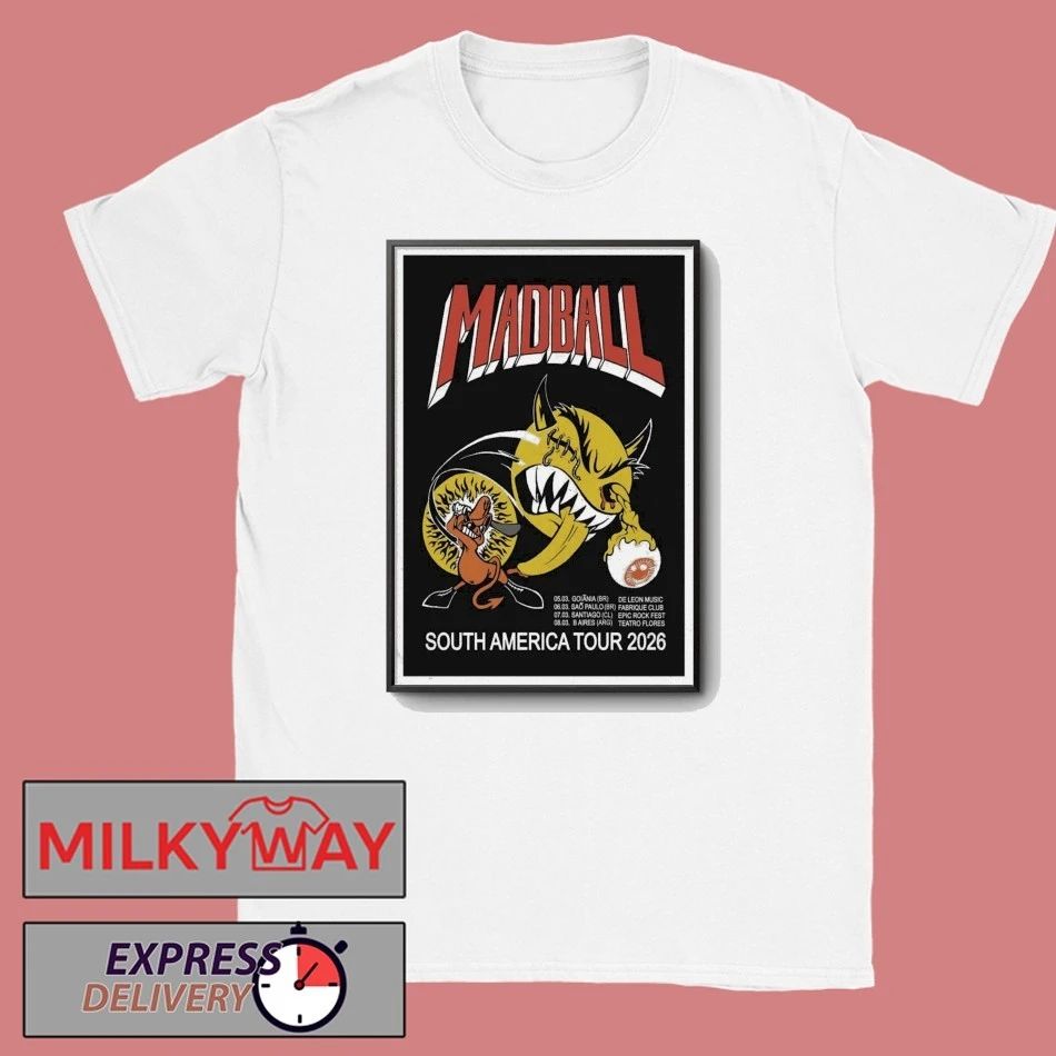 Poster March 2026 Madball South America Tour shirt