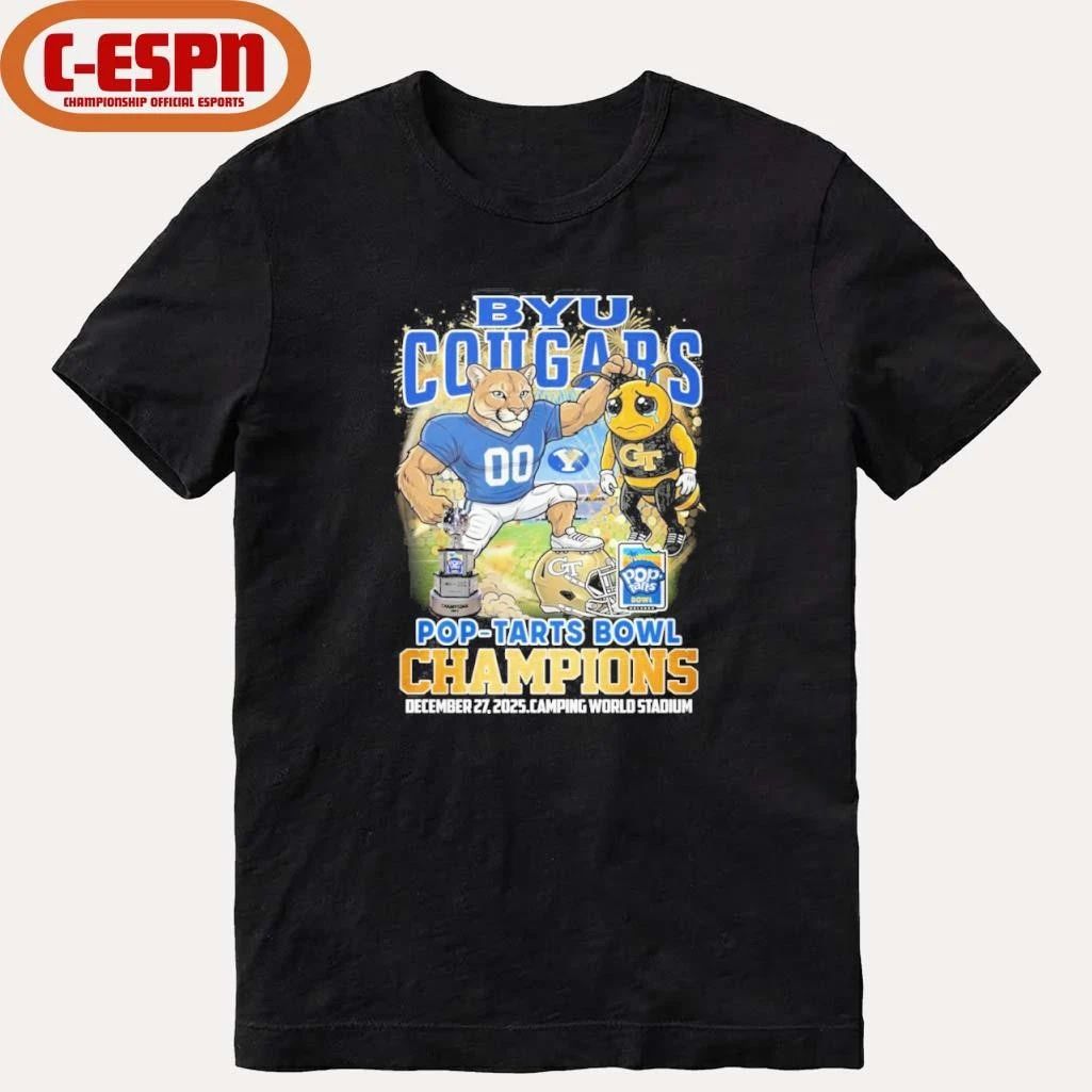 BYU Cougars Mascot Pop-Tarts Bowl Champions Shirt