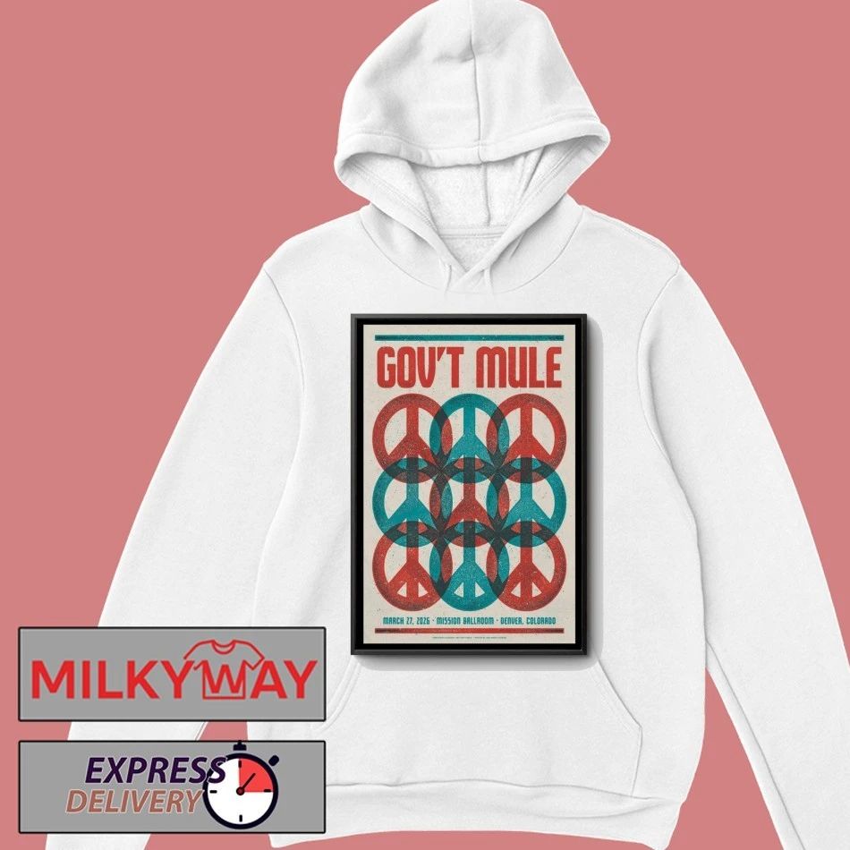 Poster Gov’t Mule Mar 27 2026 Denver, Colorrdo shirt