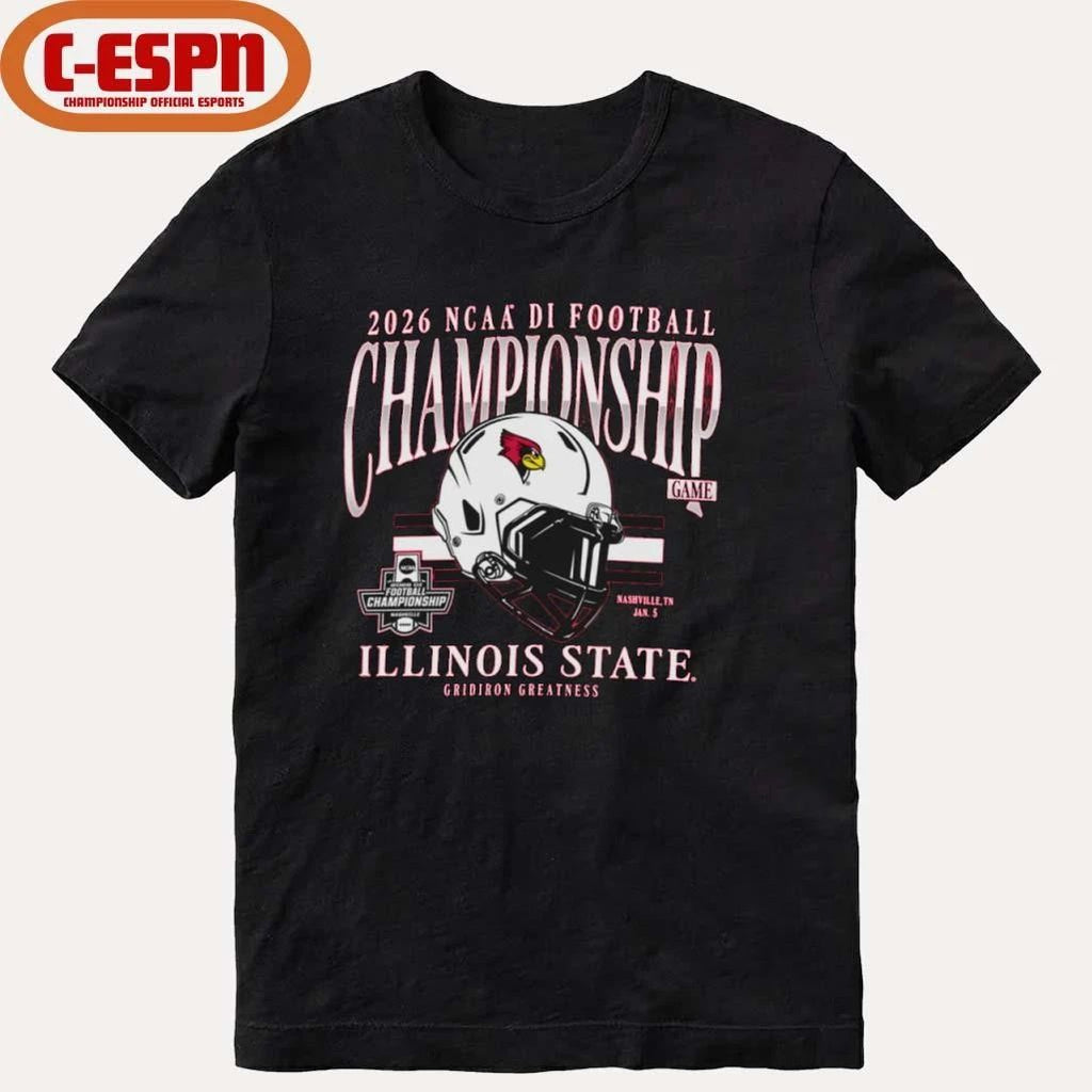 Illinois State Redbirds 2026 FCS Football Championship Helmet Shirt