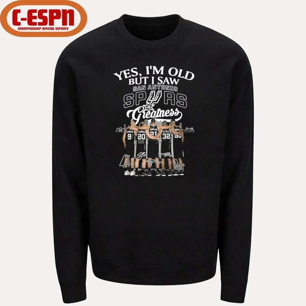 Yes, I’m Old But I Saw San Antonio Spurs Basketball Greatness Shirt