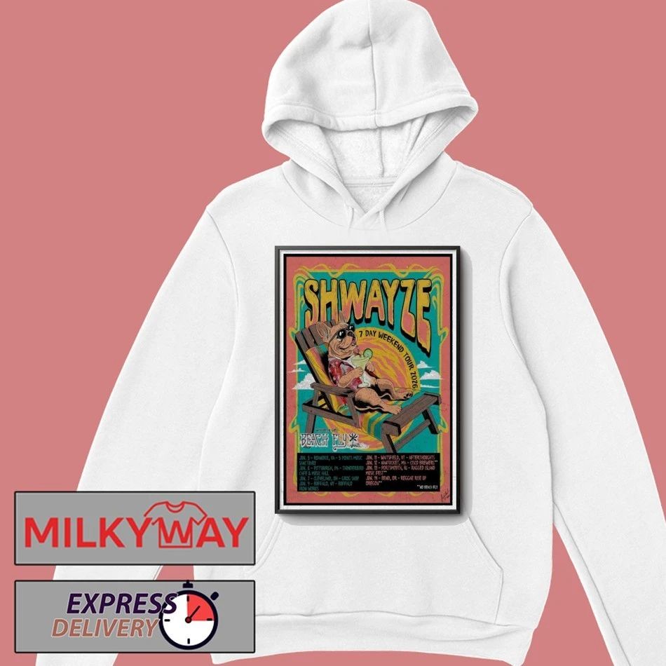 LIMITED Poster 2026 Shwayze 7 Day Weekend Tour shirt
