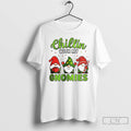 Classic Chillin With My Gnomies Christmas White T Shirts