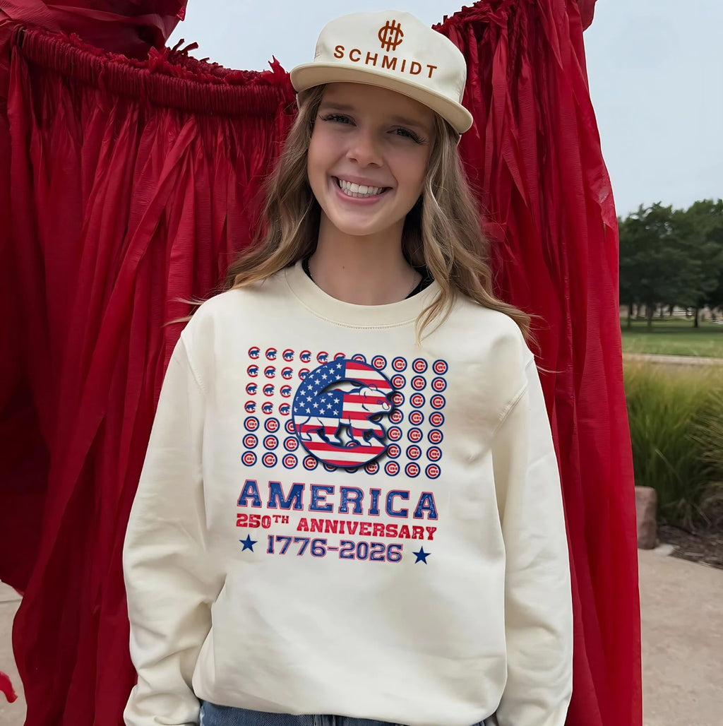 Chicago Cubs America 250th anniversary 1776 2026 graphic shirt