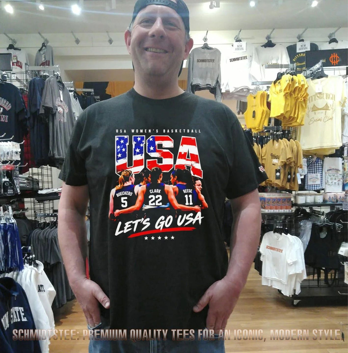 USA Women’s Basketball Bueckers Clark Reese FIBA World Cup shirt