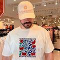Stop pretending your racism is patriotism flower graphic shirt