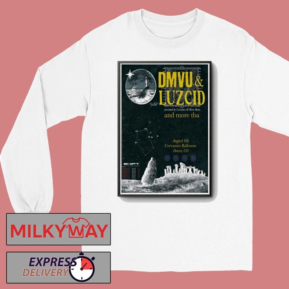 DMVU And LUZCID In Denver CO On Aug 6 2026 Tour Poster shirt