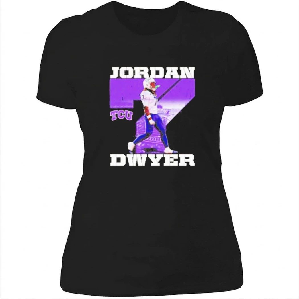 Jordan Dwye number 7 of TCU Horned Frogs NCAA football graphic shirt
