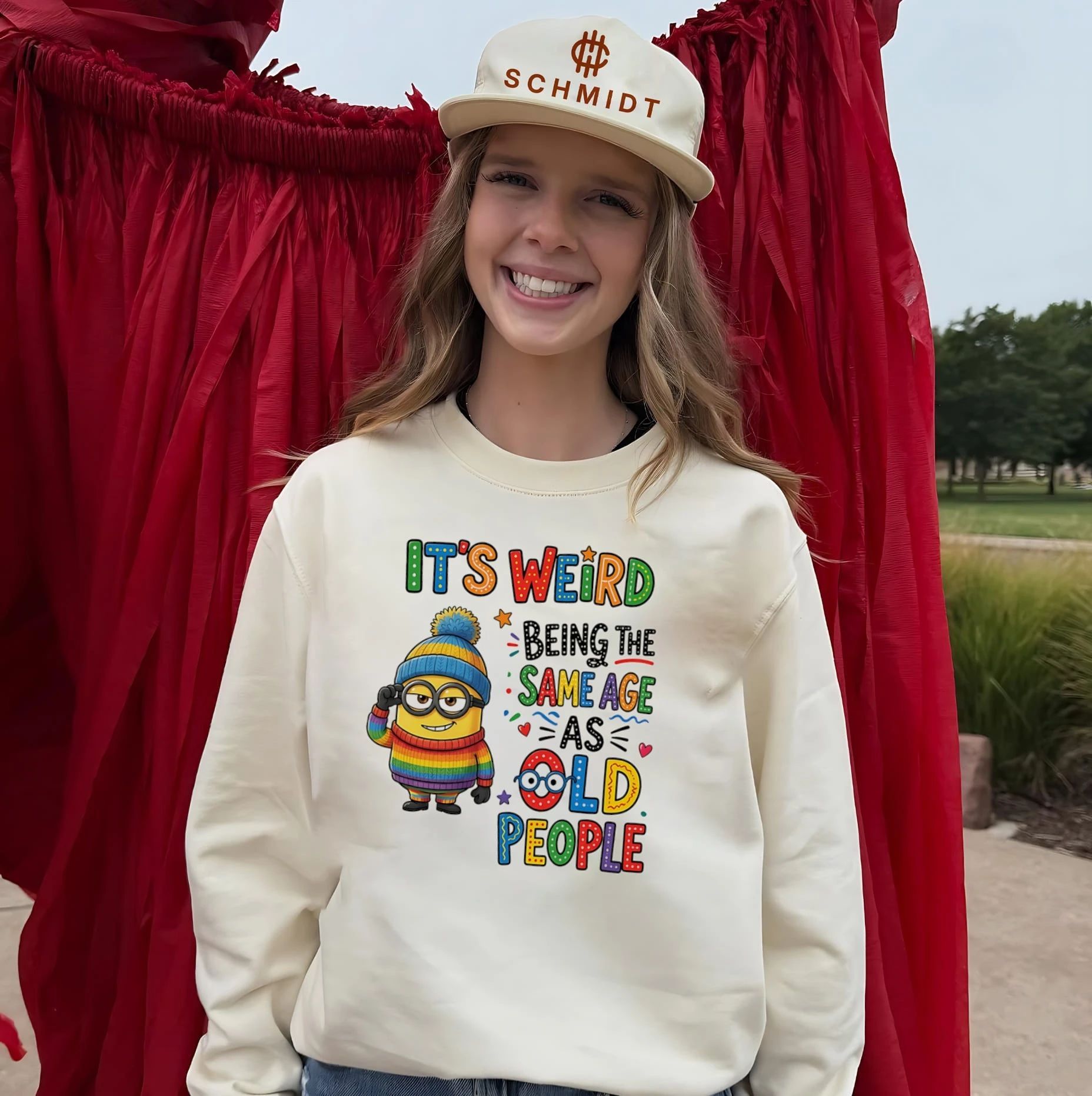 It’s weird being the same age as old people Minion shirt