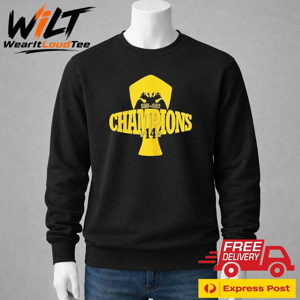 AEK Athens F.C. 2025-26 Greek Super League Champions Shirt
