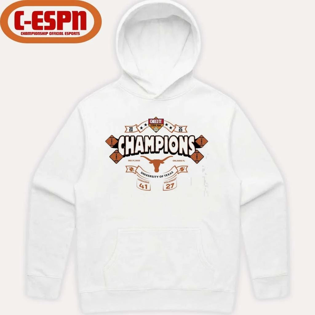 Texas Longhorns 2025 Cheez-it Citrus Bowl Champions Score Shirt