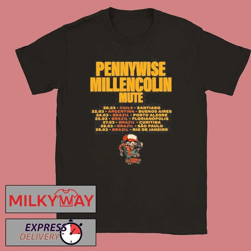 2026 We Are One Tour Pennywise Millencolin Mute Mar shirt