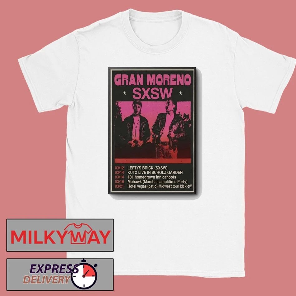 GRAN MORENO March 2026 Tour Poster shirt