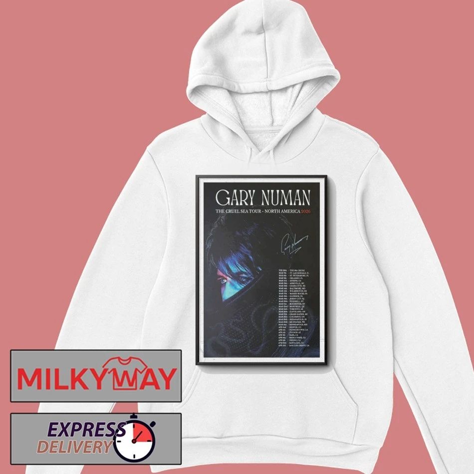 Gary Numan The Cruel Sea Tour North America 2026 Poster shirt