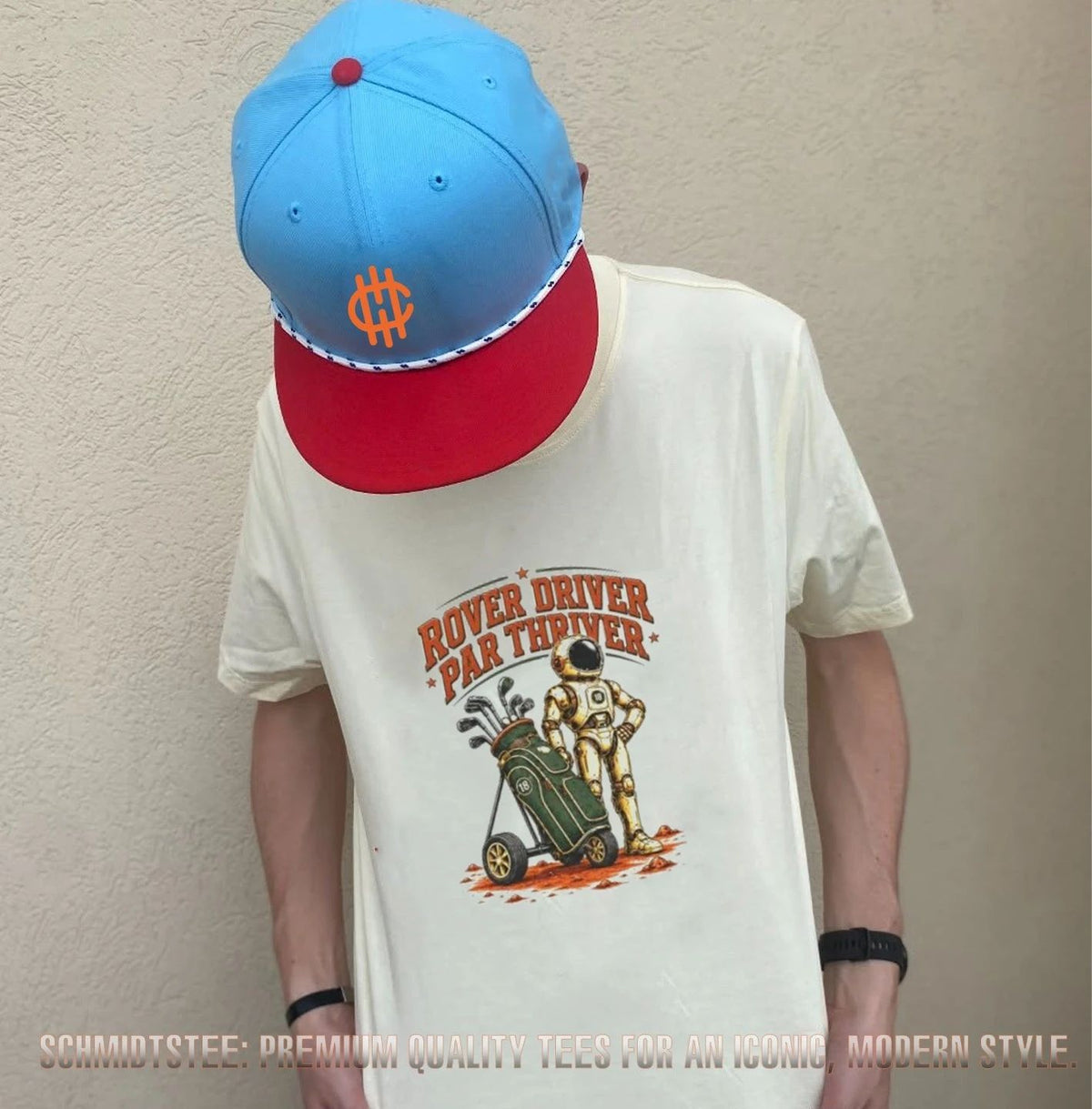 Rover Driver Par Thriver Astronaut Golfing Graphic shirt