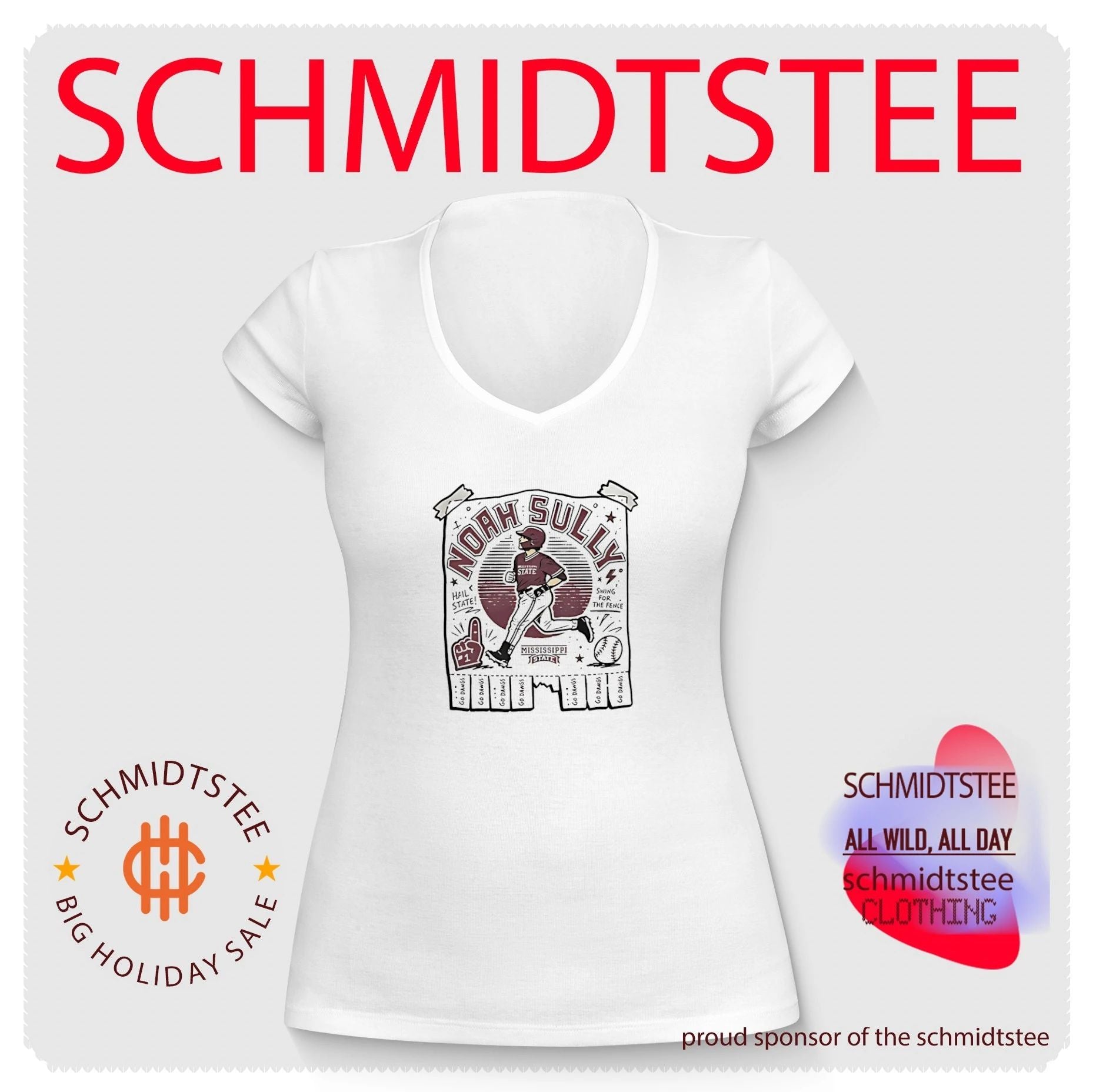 Mississippi State North Sully running graphic shirt