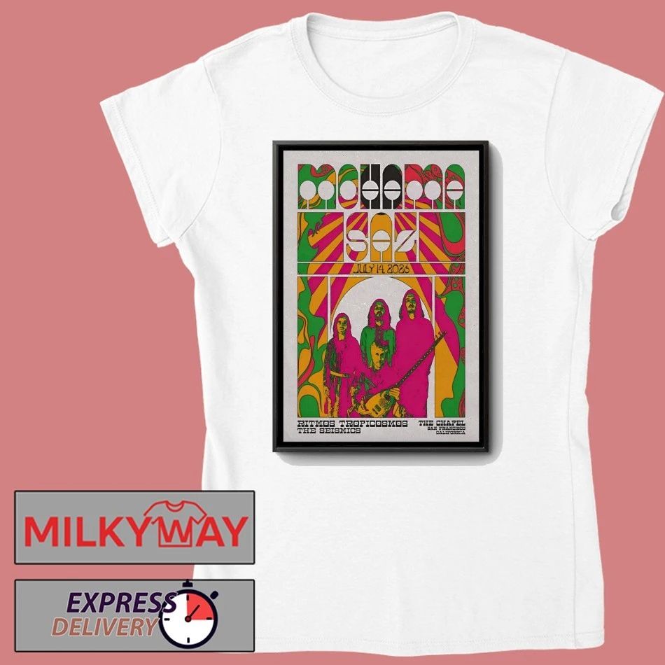 MOHAMA SAZ Jul 14 2026 In San Francisco CA Poster shirt