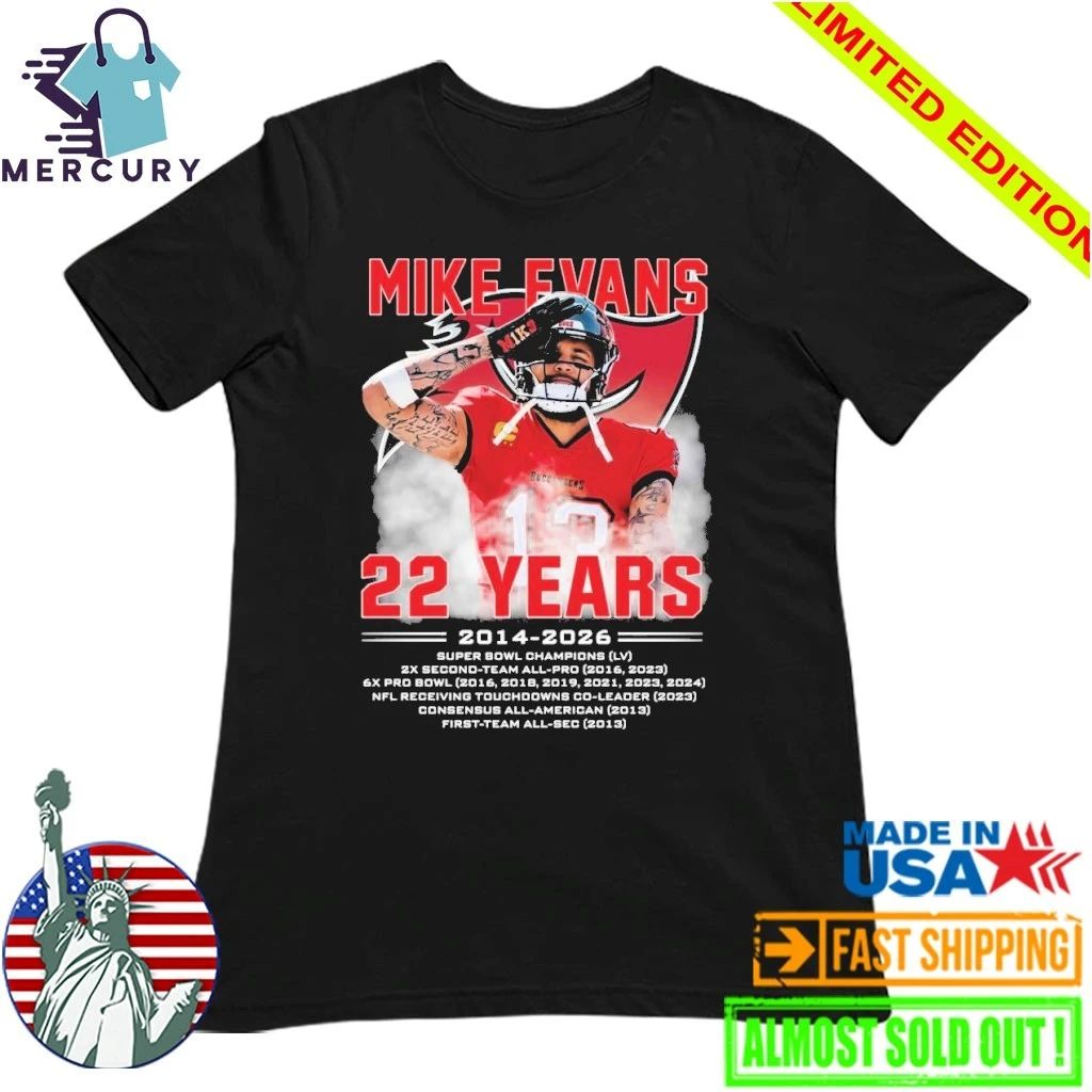Mike Evans 22 Years 2014 2026 Shirt