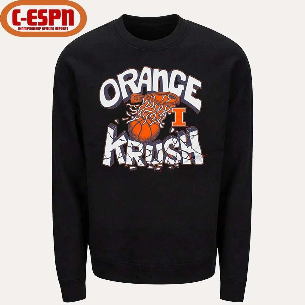 Illinois Fighting Illini Orange Krush Basketball Shirt