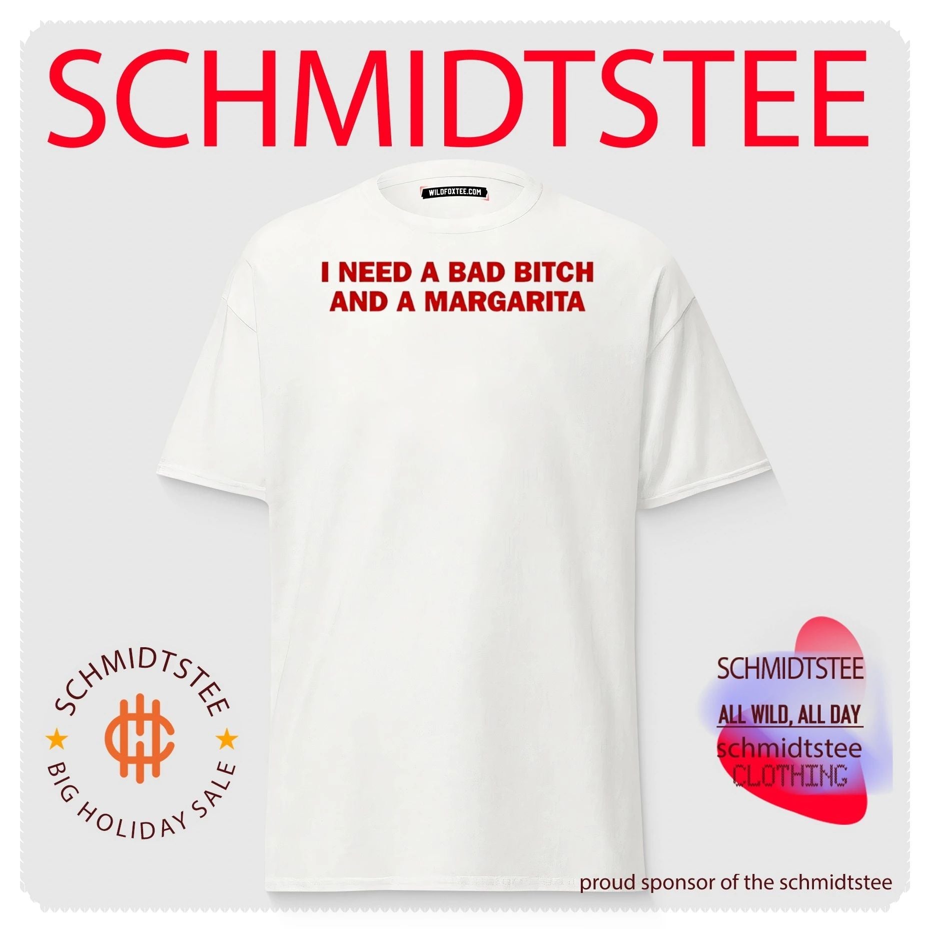 I need a bad bitch and a Margarita text shirt