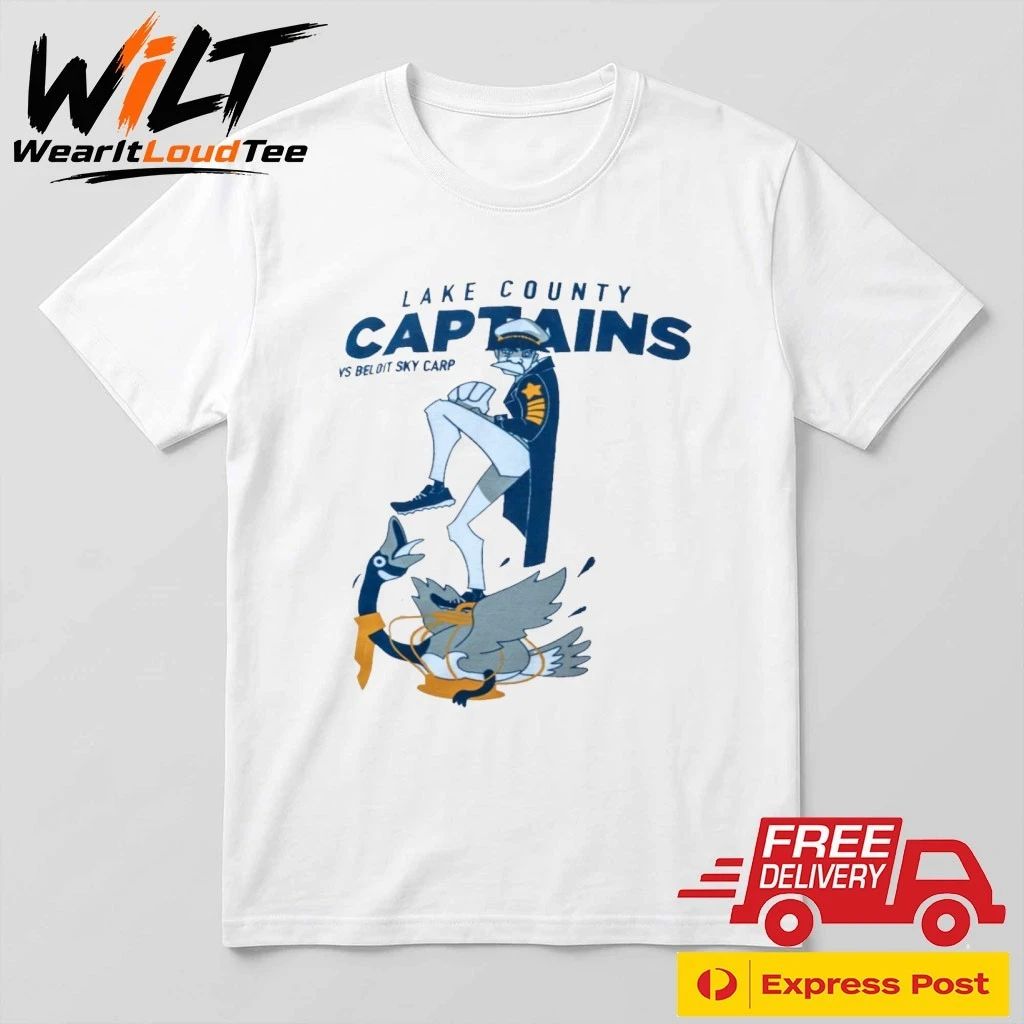 2026 Lake County Captains Vs Beloit Sky Carp Shirt