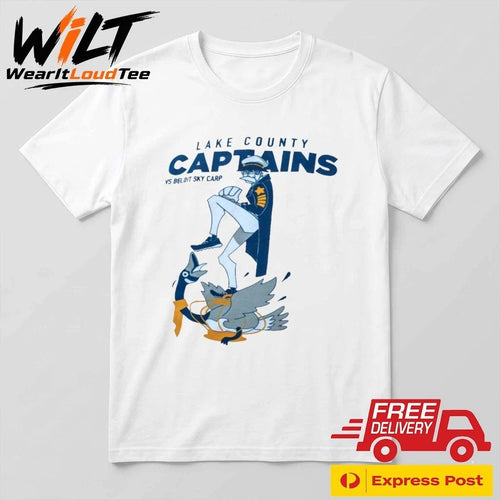 2026 Lake County Captains Vs Beloit Sky Carp Shirt