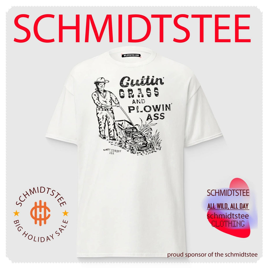Cuttin grass and plowin ass doodle shirt
